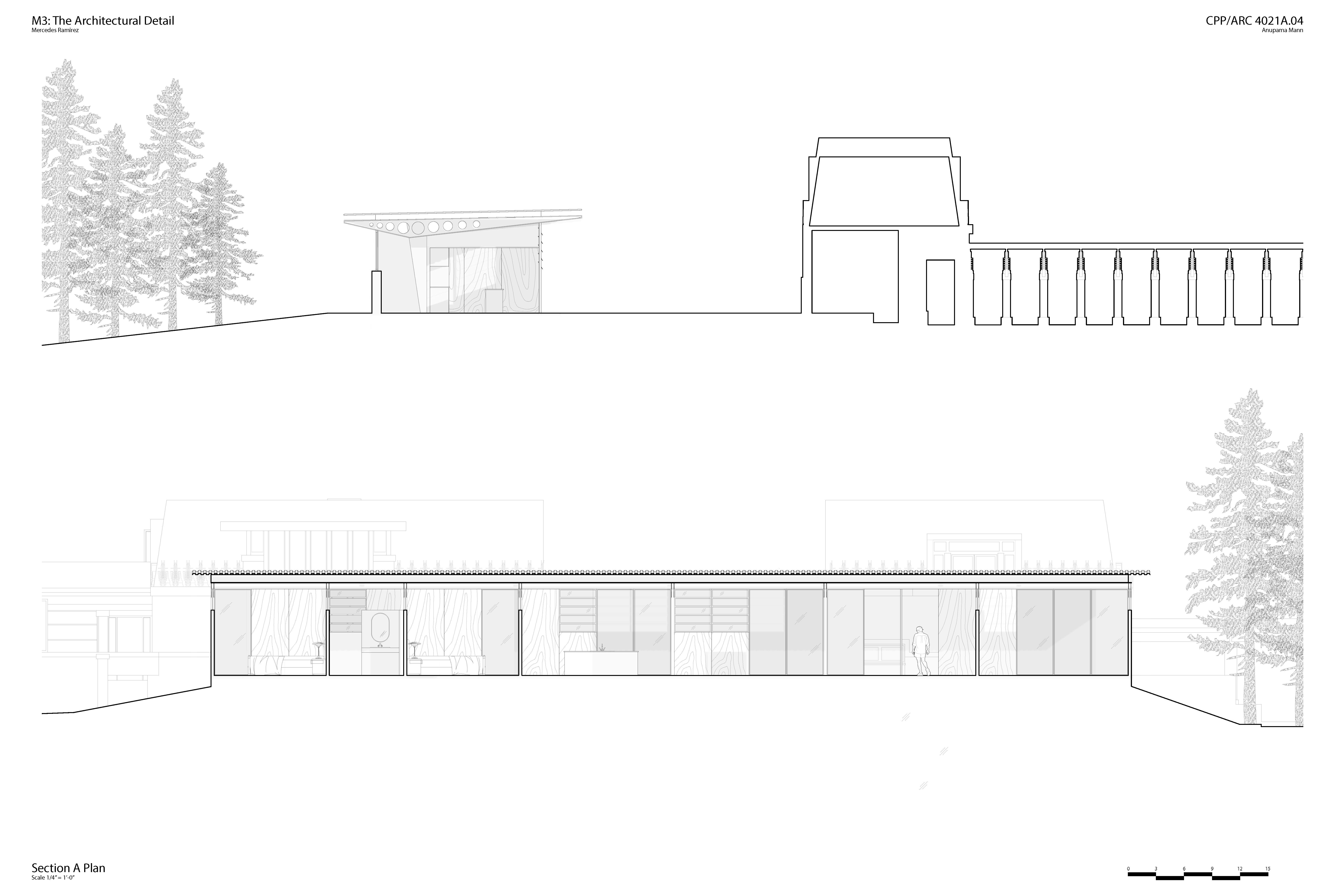 Roofscape with gardens and outdoor kitchens